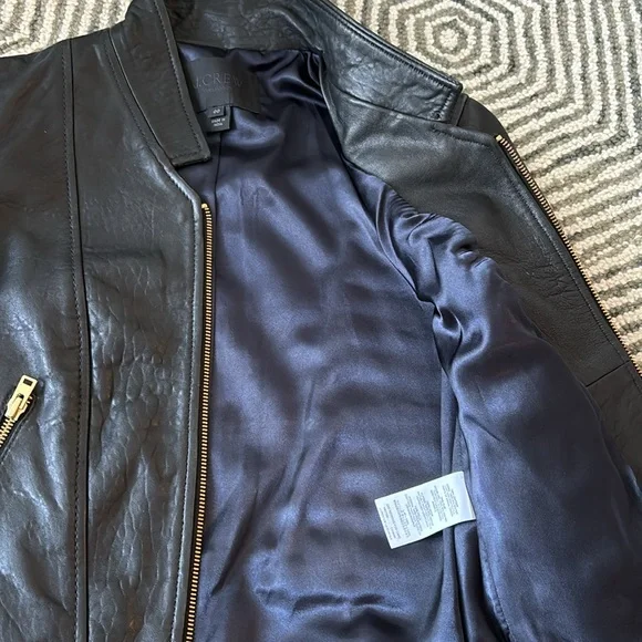 J crew leather jacket - Picture 4 of 10